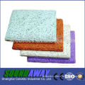 UV painting wood fiber acoustic panels